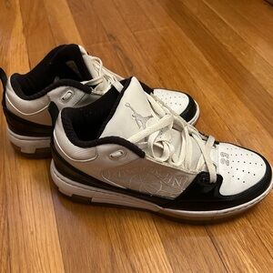Jordan Low-Top Black and White Sneakers